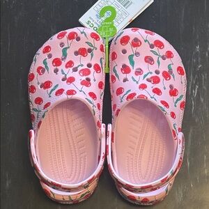 CROCS Kids Cherry - Pink and Red.  Bought wrong size - brand new!